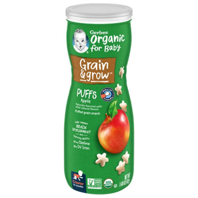 Gerber Organic Apple Puffs - 1.48 Oz