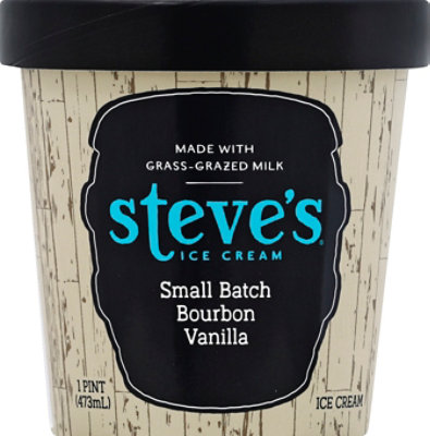 Steves Ice Cream Small Batch Bourbon Vanilla - 1 Pint - Image 2