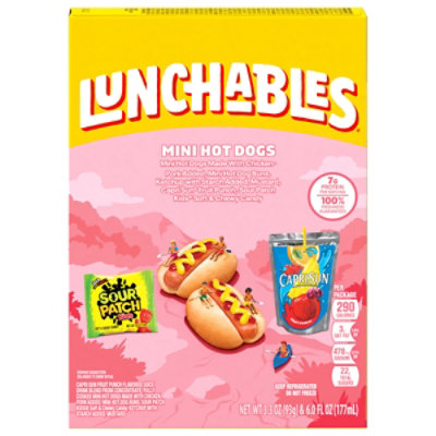 Lunchables Mini Hot Dogs Meal Kit with Capri Sun Drink & Sour Patch Kids Candy Box - 9.3 Oz - Image 5