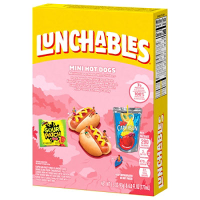 Lunchables Mini Hot Dogs Meal Kit with Capri Sun Drink & Sour Patch Kids Candy Box - 9.3 Oz - Image 9