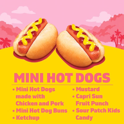 Lunchables Mini Hot Dogs Meal Kit with Capri Sun Drink & Sour Patch Kids Candy Box - 9.3 Oz - Image 2