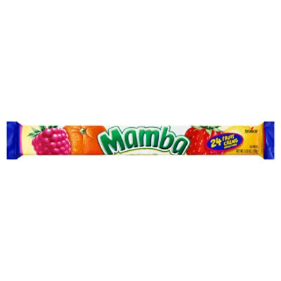 Mamba Candy 24 Fruit Chews Wrapper - 3.53 Oz