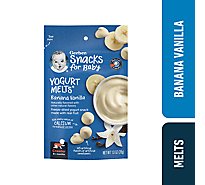 Gerber Yogurt Melts Banana Vanilla Freeze Dried Yogurt Snack Bag for Baby- 1 Oz