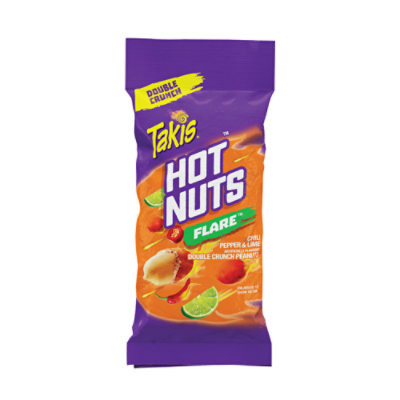 Takis Hot Nuts Flare Chili Pepper & Lime Peanuts - 3.2 Oz