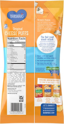 Barbara's Baked Original Gluten Free Cheese Puffs Kids Snacks With Real Aged Cheese - 7 Oz - Image 5