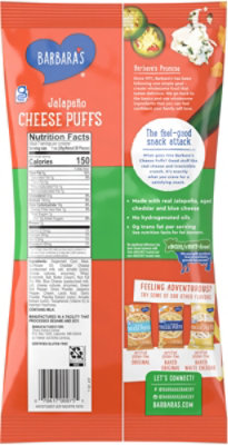 Barbara's Jalapeño Gluten Free Cheese Puffs Kids Snacks With Real Aged Cheese - 7 Oz - Image 5