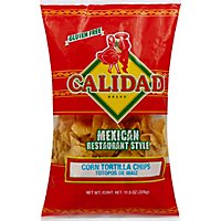 Calidad Tortilla Chips Corn Mexican Restaurant Style - 11.5 Oz - Image 2