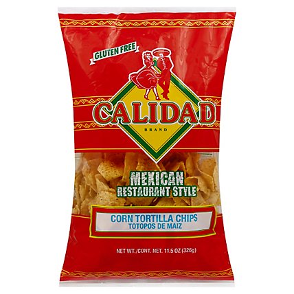 Calidad Tortilla Chips Corn Mexican Restaurant Style - 11.5 Oz - Image 1