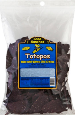 Casa Sanchez Foods Tortilla Chips Totopos Blue Corn - 14 Oz - Image 2
