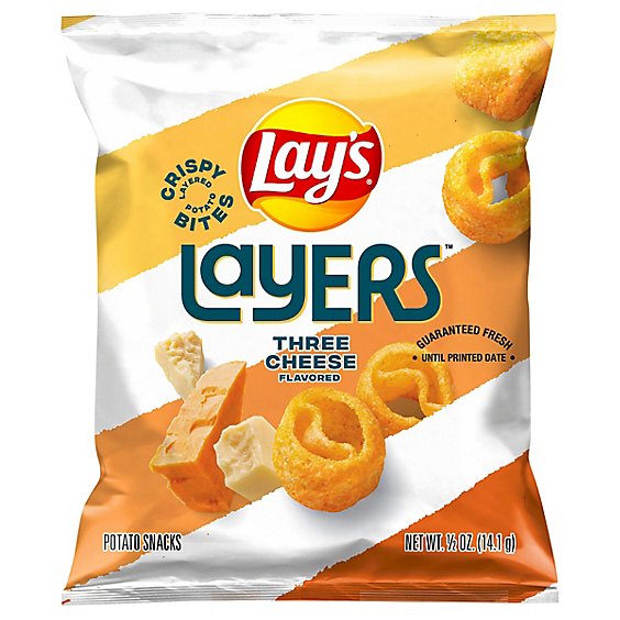 Frito Lay Potato Crips Layers 3 Cheese - 0.5 Oz