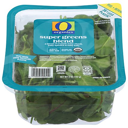 O Organics Organic Super Greens Baby Spinach Baby Kale & Red and Green Chard - 5 Oz - Image 2