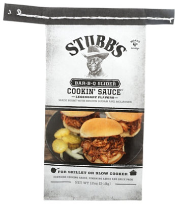 Stubbs Cookin Sauce BBQ Slider - 12 Oz