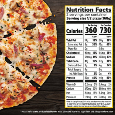 California Pizza Kitchen Buffalo Style Chicken Crispy Thin Crust Frozen Pizza - 11.8 Oz - Image 5