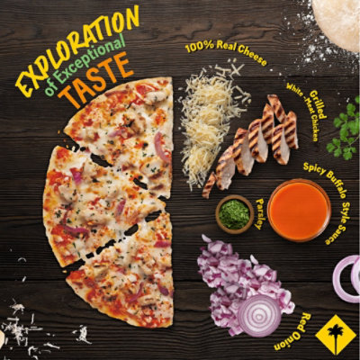 California Pizza Kitchen Buffalo Style Chicken Crispy Thin Crust Frozen Pizza - 11.8 Oz - Image 3