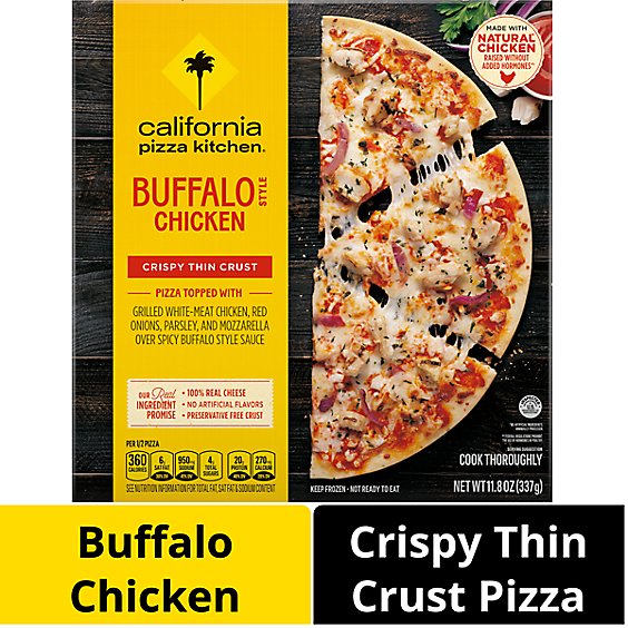 California Pizza Kitchen Buffalo Style Chicken Crispy Thin Crust Frozen Pizza - 11.8 Oz