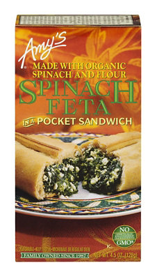 Amys Pocket Sandwich Spinach Feta - 4.5 Oz - Image 6