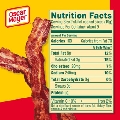 Oscar Mayer Naturally Hardwood Smoked Bacon 30% with Lower Sodium - 16 Oz - Image 6