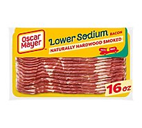 Oscar Mayer Naturally Hardwood Smoked Bacon 30% with Lower Sodium Slices - 16 Oz