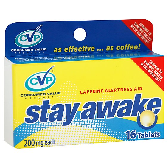 CVP Stay Awake Tablets - 16 Count