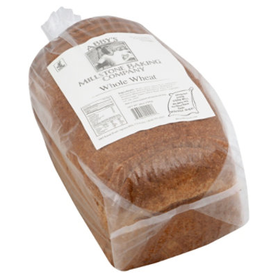 Abbys Millstone Baking Company Bread Whole Wheat - 28 Oz