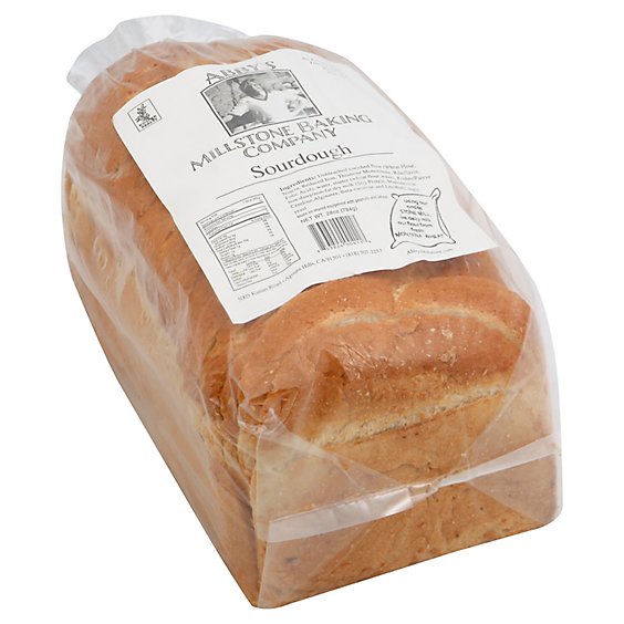 Abbys Millstone Baking Company Bread Sourdough - 28 Oz