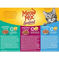 Meow Mix Savory Morsels Cat Food Cups Seafood Favorites Variety Pack - 12-2.75 Oz - Image 5