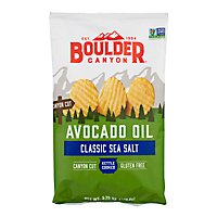 Boulder Canyon Authentic Foods Potato Chips Avocado Oil Canyon Cut Sea Salt - 5.25 Oz - Image 3