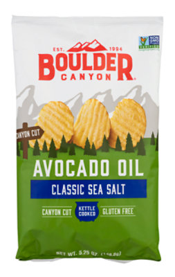 Boulder Canyon Avocado Oil Sea Salt Kettle Potato Chips- 6.5 Oz - Image 3