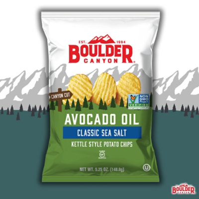 Boulder Canyon Avocado Oil Sea Salt Kettle Potato Chips- 6.5 Oz - Image 6