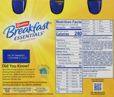 Carnation Breakfast Essential Nutritional Drink Classic French Vanilla - 6-8 Fl. Oz. - Image 6