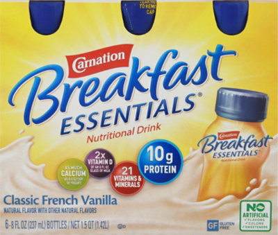 Carnation Breakfast Essential Nutritional Drink Classic French Vanilla - 6-8 Fl. Oz. - Image 2