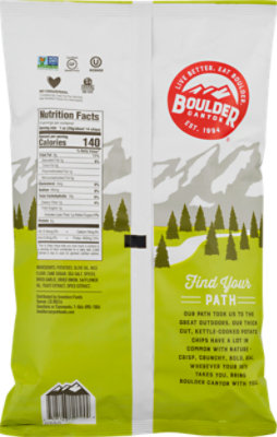 Boulder Canyon Authentic Foods Potato Chips Kettle Cooked Sea Salt & Cracked Pepper - 6 Oz - Image 5