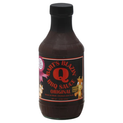 Barts Blazin Q Sauce BBQ Original - 16 Oz