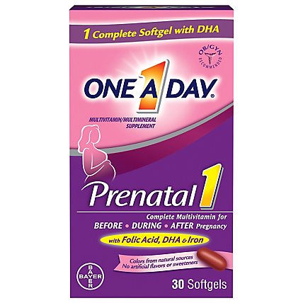 One A Day Multivitamin Womens Prenatal 1 Pill - 30 Count - Image 3