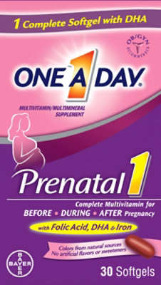 One A Day Multivitamin Womens Prenatal 1 Pill - 30 Count - Image 2