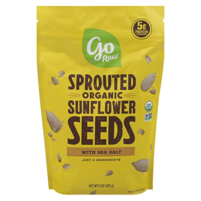 Go Raw Sunflower Seeds Sprouted With Celtic Sea Salt - 16 Oz - Image 3