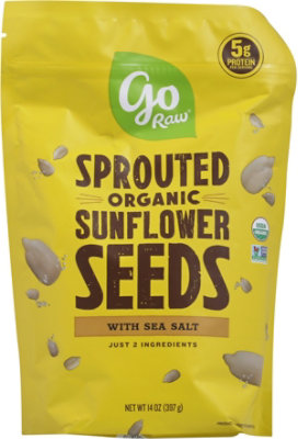 Go Raw Sunflower Seeds Sprouted With Celtic Sea Salt - 16 Oz - Image 2