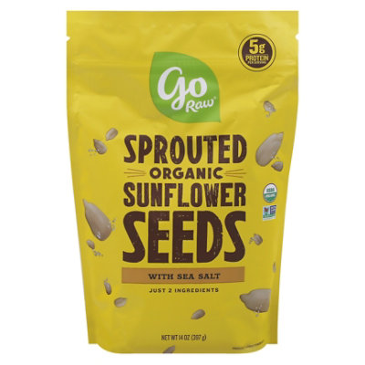 Go Raw Sunflower Seeds Sprouted With Celtic Sea Salt - 16 Oz