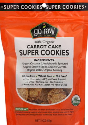 Go Raw Organic Lemon Super Cookies - 3 Oz - Image 2