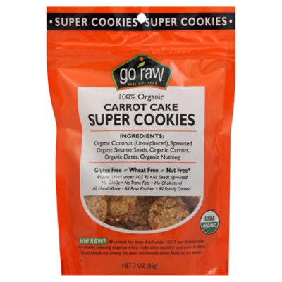 Go Raw Organic Lemon Super Cookies - 3 Oz - Image 1