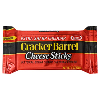 Cracker Barrel Cheese Sticks Extra Sharp Individual - 1 Oz - Jewel-Osco