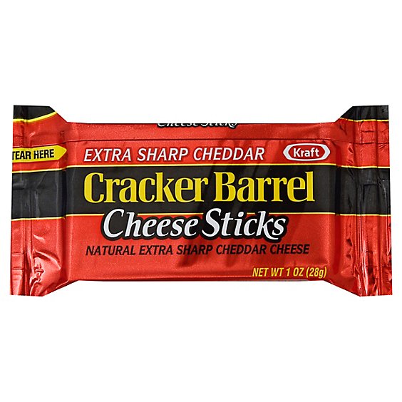 Cracker Barrel Cheese Sticks Extra Sharp Individual - 1 Oz