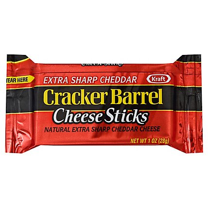 Cracker Barrel Cheese Sticks Extra Sharp Individual - 1 Oz - Image 1
