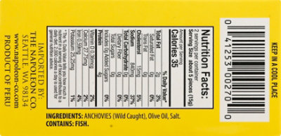 Napoleon Fillets of Anchovies in Olive Oil - 2 Oz - Image 6