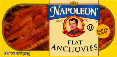 Napoleon Fillets of Anchovies in Olive Oil - 2 Oz - Image 2