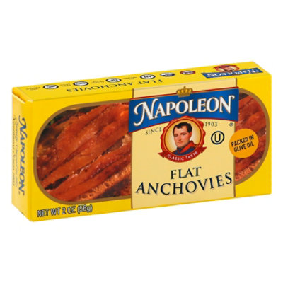 Napoleon Fillets of Anchovies in Olive Oil - 2 Oz - Image 1