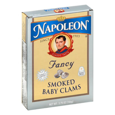 Napoleon Clams Baby Smoked Fancy -3.75 Oz