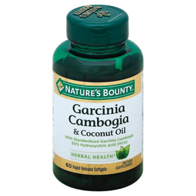Natures Bounty Garcinia Cambogia & Coconut Oil 2000mg Softgels
