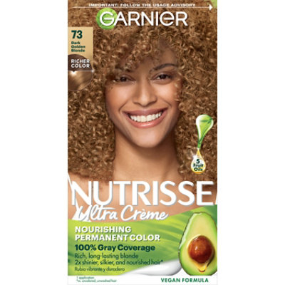 Garnier Nutrisse 73 Dark Golden Blonde Honey Dip Nourishing Hair Color Creme Kit - Each - Image 1