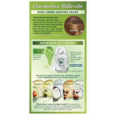 Garnier Nutrisse Nourishing Hair Color Creme 73 Dark Golden Blonde (Honey Dip) Kit - Each - Image 2